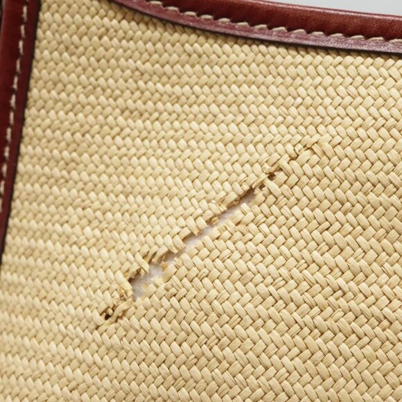 HERMES Vespa PM Shoulder Bag Straw Beige Gold - Picture 4 of 16